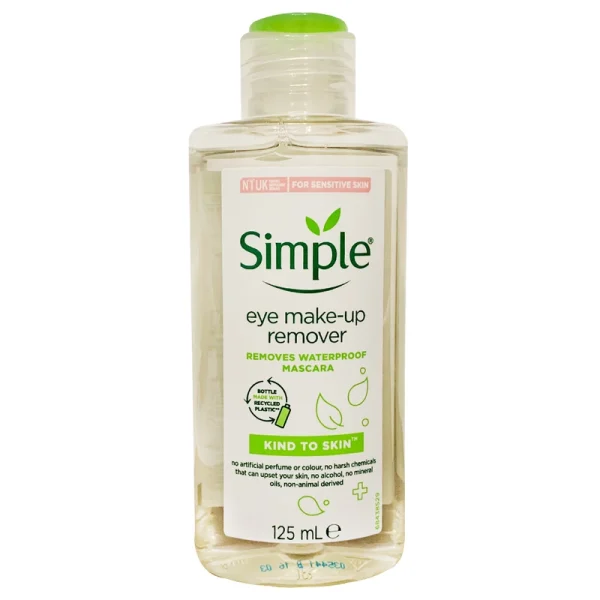 محول پاک کننده آرایش چشم و لب سیمپل مدل Kind to Skin حجم 125 میلی لیتر