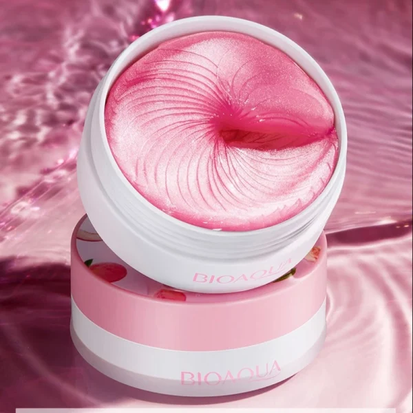 ماسک (پچ) زیر چشم بیو آکوا مدل هلو PEACH حجم 80 میلی لیتر بسته 60 عددی