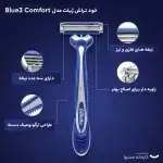 خود تراش ژیلت مدل Blue3 Comfort بسته 3 عددی - Image 5
