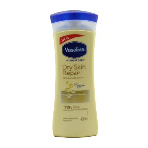 لوسیون بدن وازلین مدل زرد Dry Skin Repair حجم 400 میلی لیتر