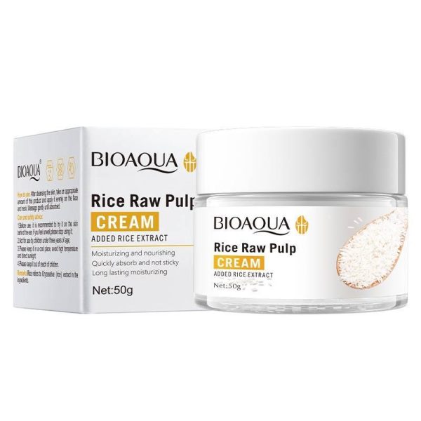 کرم آبرسان مدل کاسه ای برنج Rice Raw Pulp حجم 50 میلی لیتر