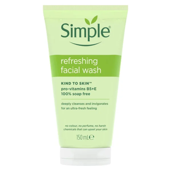 ژل شستشو صورت سیمپل مدل طراوت بخش Kind to Skin حجم 150 میلی لیتر