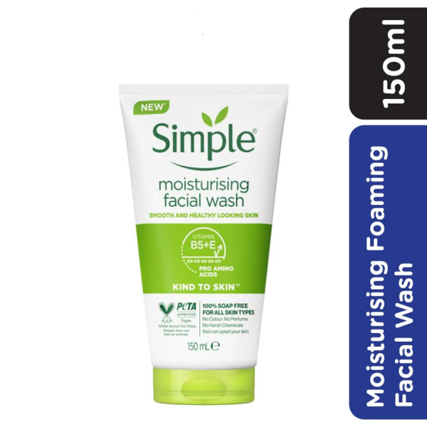 ژل شستشو صورت سیمپل مدل آبرسان Kind to Skin حجم 150 میلی لیتر