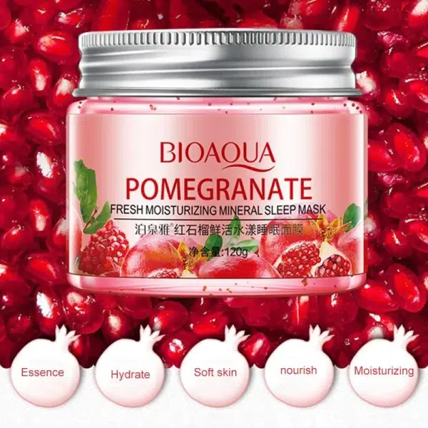 ماسک صورت مدل خواب انار pomegranate حجم 120 میلی لیتر - Image 4