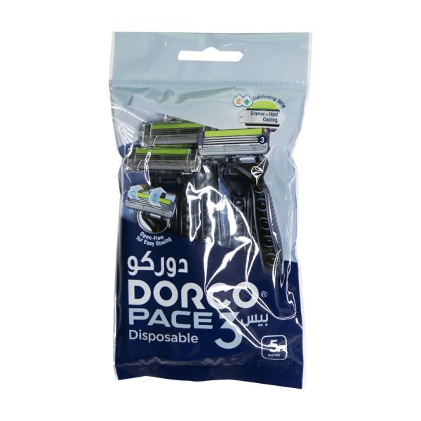 خودتراش مردانه دورکو مدل Pace 3 بسته 5 عددی - Image 1