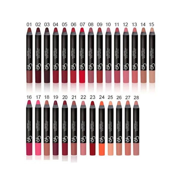رژ لب مدادی مات گلدن رز مدل کرایون Golden Rose Crayon