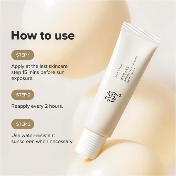 ضد آفتاب سبوس برنج و غلات پروبیوتیک بیوتی آف چوسان مدل SPF 50 حجم 50 میلی لیتر - Image 5