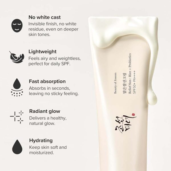 ضد آفتاب سبوس برنج و غلات پروبیوتیک بیوتی آف چوسان مدل SPF 50 حجم 50 میلی لیتر - Image 7