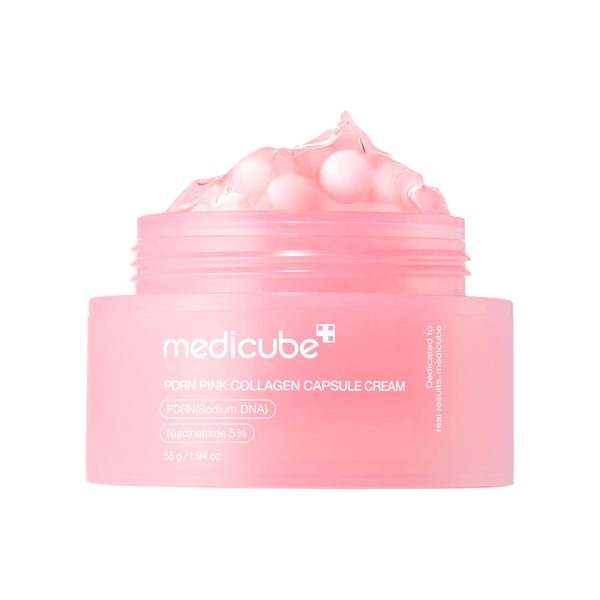 کرم کپسولی کلاژن مدی کیوب Medicube PDRN Pink Collagen Capsule Cream