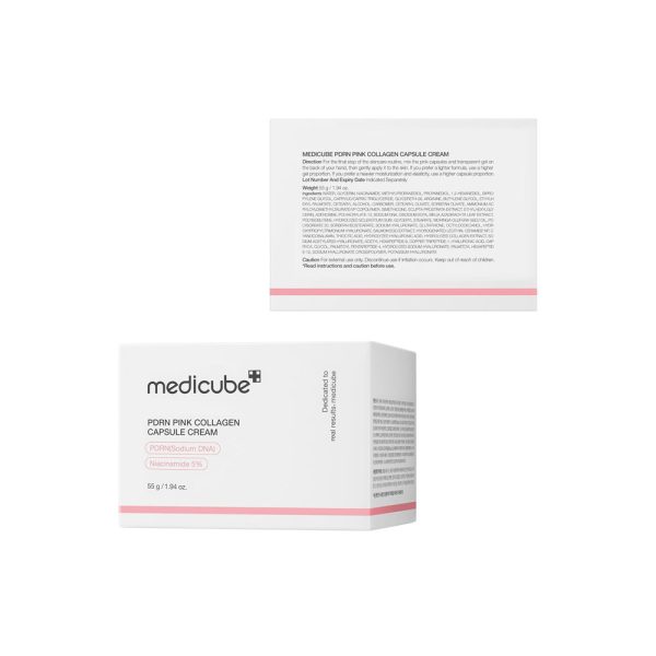 کرم کپسولی کلاژن مدی کیوب Medicube PDRN Pink Collagen Capsule Cream - Image 2