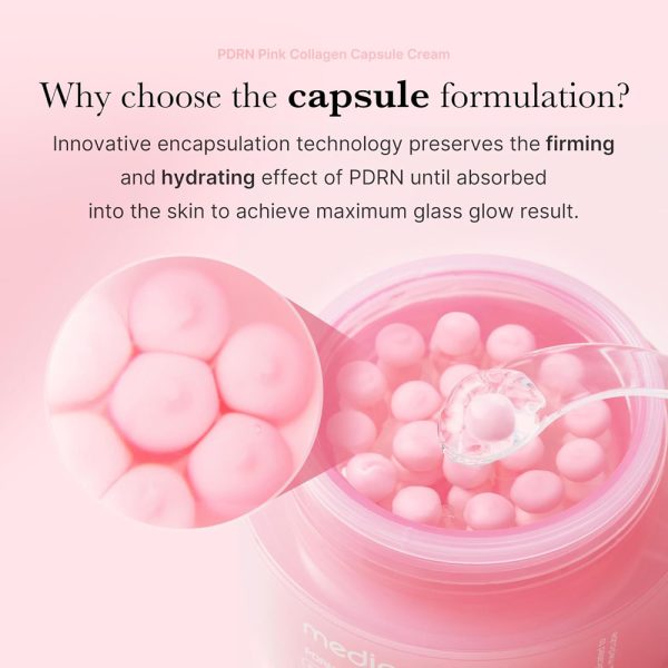 کرم کپسولی کلاژن مدی کیوب Medicube PDRN Pink Collagen Capsule Cream - Image 4