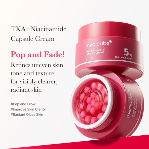 کرم کپسولی نیاسینامید مدی کیوب Medicube TXA Niacinamide Capsule Cream - Image 4