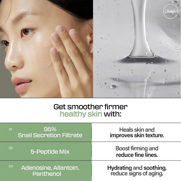 اسنس آبرسان حلزون و پپتاید جومیسو Jumiso Snail Mucin 95 + Peptide Essence - Image 5