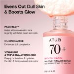 سرم روشن کننده و ضدجوش نیاسینامید آنوا حاوی عصاره هلو  Peach 70% Niacin حجم 30 میلی لیتر - Image 5