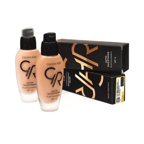 کرم پودر گلدن رز Golden Rose مدل Satin Smoothing حاوی SPF15 حجم 34 میلی لیتر - Image 7
