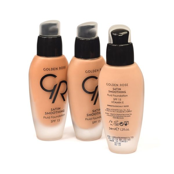 کرم پودر گلدن رز Golden Rose مدل Satin Smoothing حاوی SPF15 حجم 34 میلی لیتر - Image 9