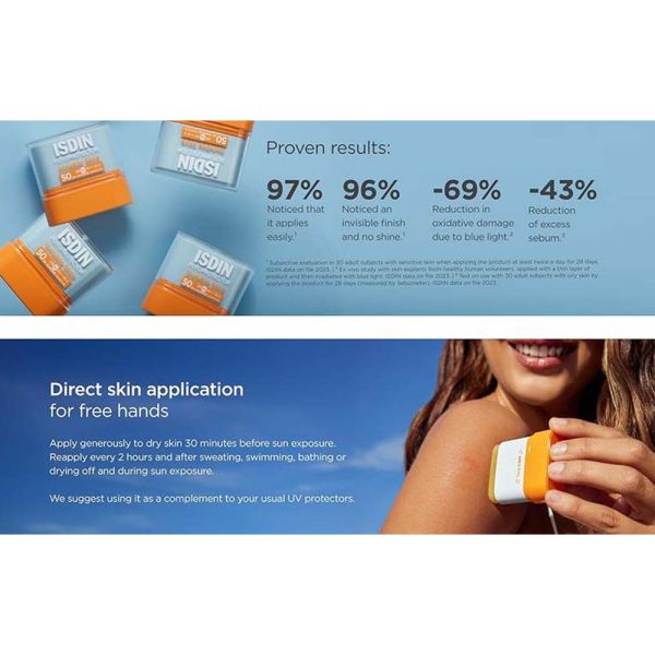 ضد آفتاب بی رنگ استیکی ایزدین مدل SPF50 وزن 10 گرم - Image 6