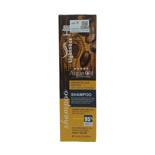 شامپو مو لایتنس عصاره روغن آرگان مدل 5 ستاره حجم 900 میلی لیتر - Image 2